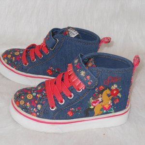 SPIRIT UNTAMED MULTI-COLOR DENIM SNEAKERS SIZE 9 MEDIUM